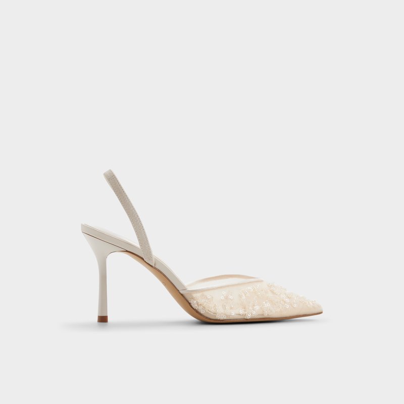 Aldo cipele na srednje visoku petu CAROLLINA TEX MESH - bijela 1