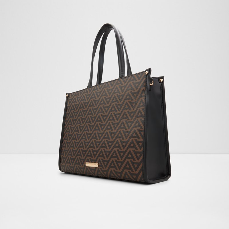 Aldo velika satchel torba CARONNI SYN MIX MAT - smeđa 4