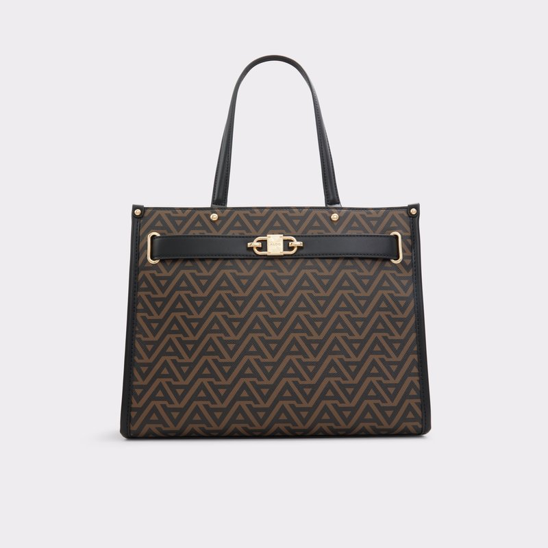 Aldo velika satchel torba CARONNI SYN MIX MAT - smeđa 1