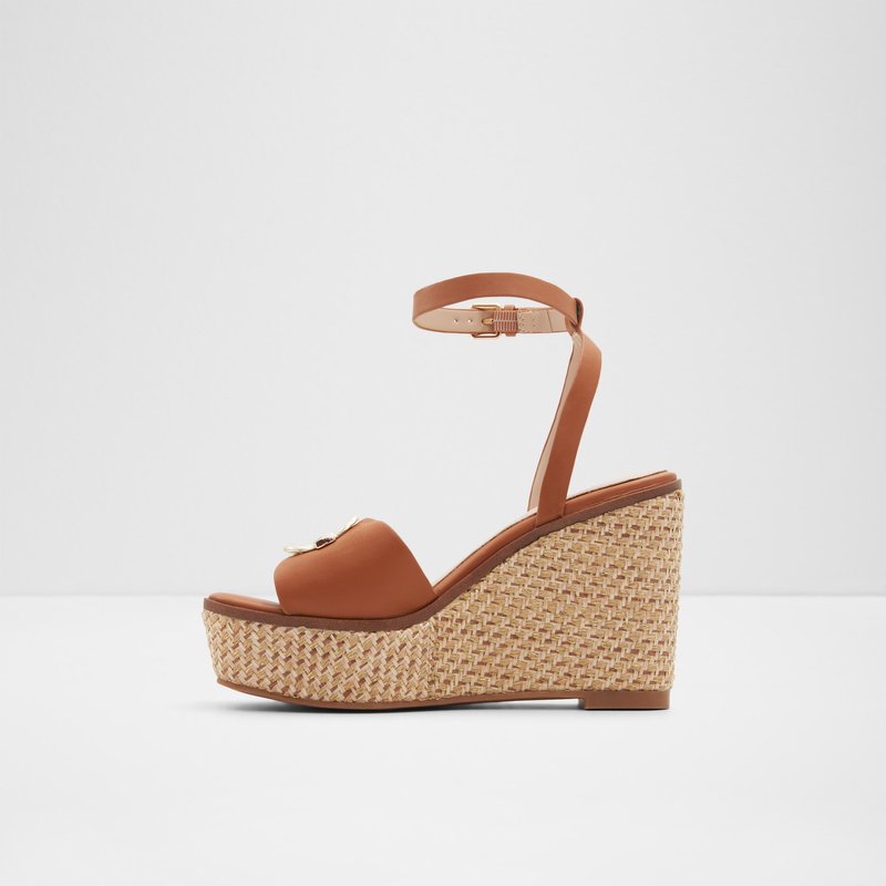 Aldo espadrile na punu petu CARRABRIRIA SYN SMOOTH - smeđa 2