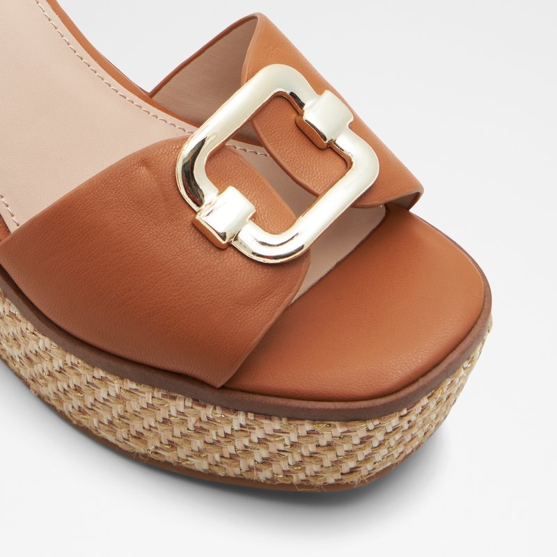 Aldo espadrile na punu petu CARRABRIRIA SYN SMOOTH - smeđa 4