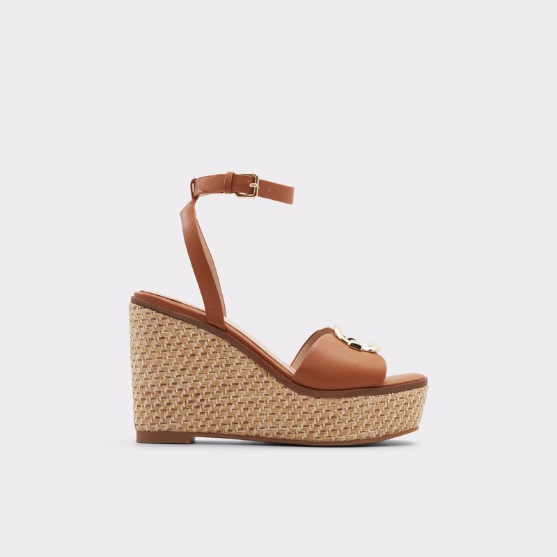 Aldo espadrile na punu petu CARRABRIRIA SYN SMOOTH - smeđa 1