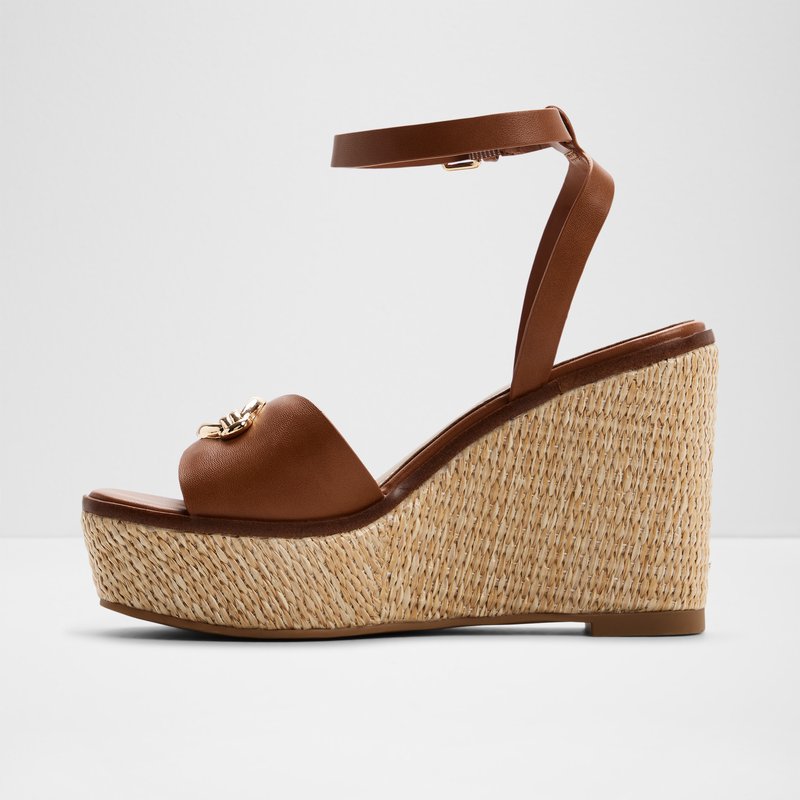 Aldo sandale na punu petu CARRABRIRIEL SYN SMOOTH - smeđa 6