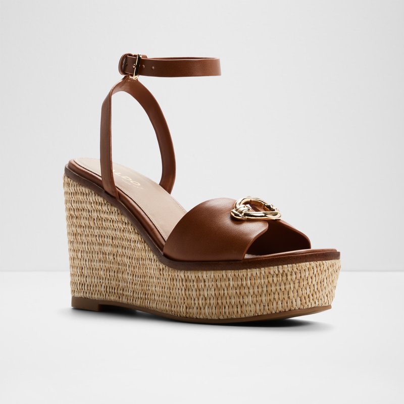 Aldo sandale na punu petu CARRABRIRIEL SYN SMOOTH - smeđa 3