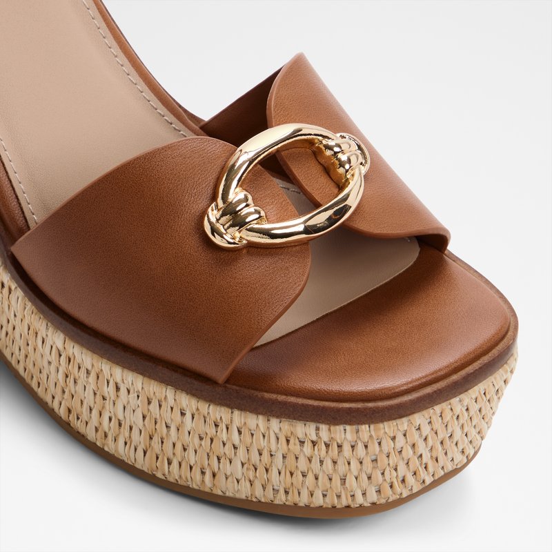 Aldo sandale na punu petu CARRABRIRIEL SYN SMOOTH - smeđa 4