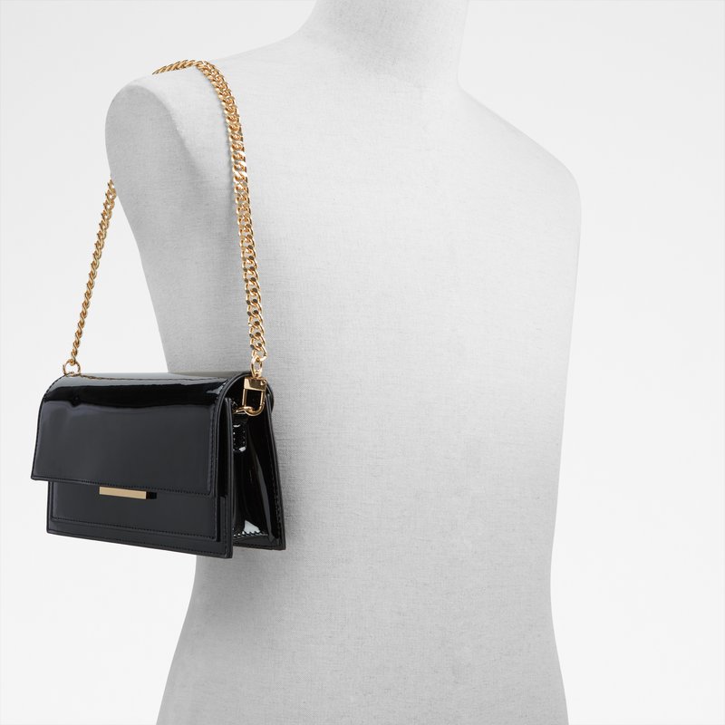 Aldo večernja torbica za nošenje na ramenu CARRENTAR_SE SYN PATENT - crna 5