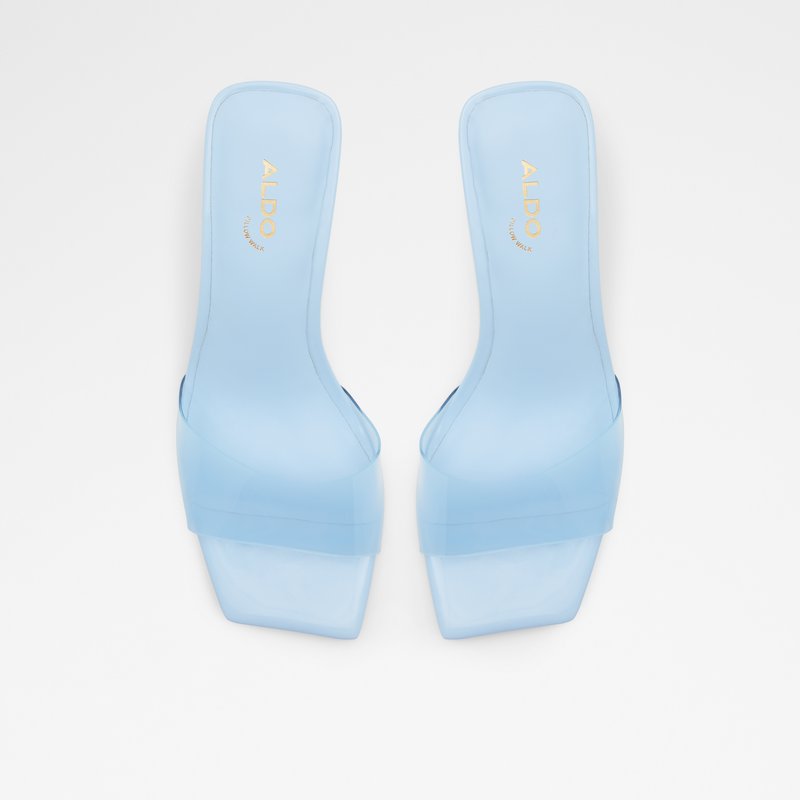 Aldo natikače na petu CASABLANCA SYN CLEAR TPU - plava 5