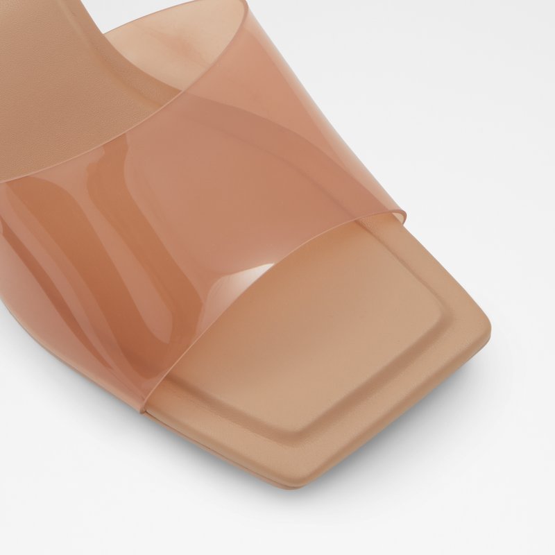 Aldo sandale na srednje visoku petu CASSILIA SYN CLEAR TPU - bež 4