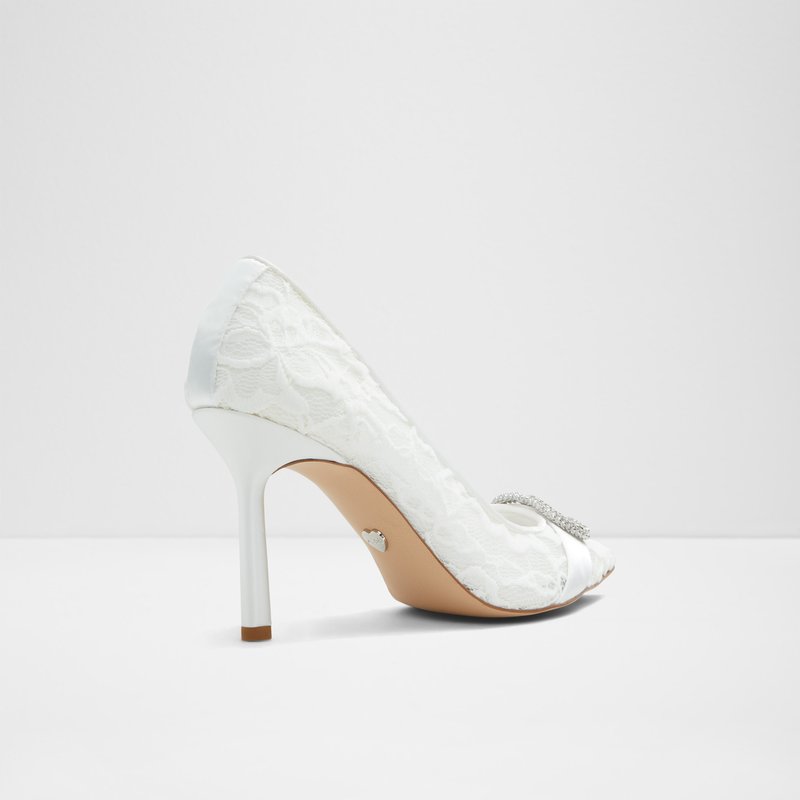 Aldo salonke na srednje visoku petu CAVETTA TEX LACE - bijela 6