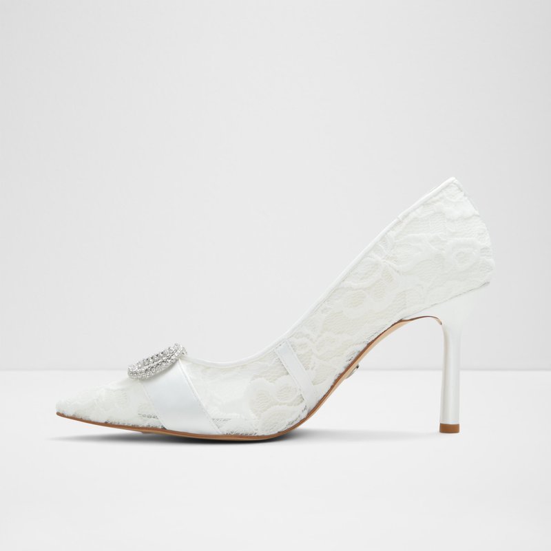 Aldo salonke na srednje visoku petu CAVETTA TEX LACE - bijela 2