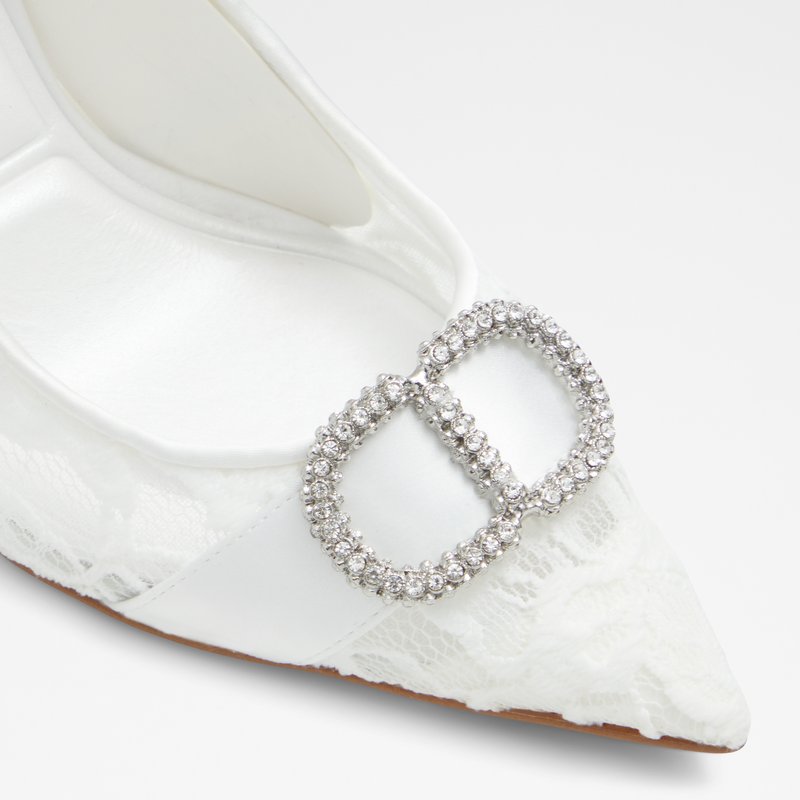 Aldo salonke na srednje visoku petu CAVETTA TEX LACE - bijela 4