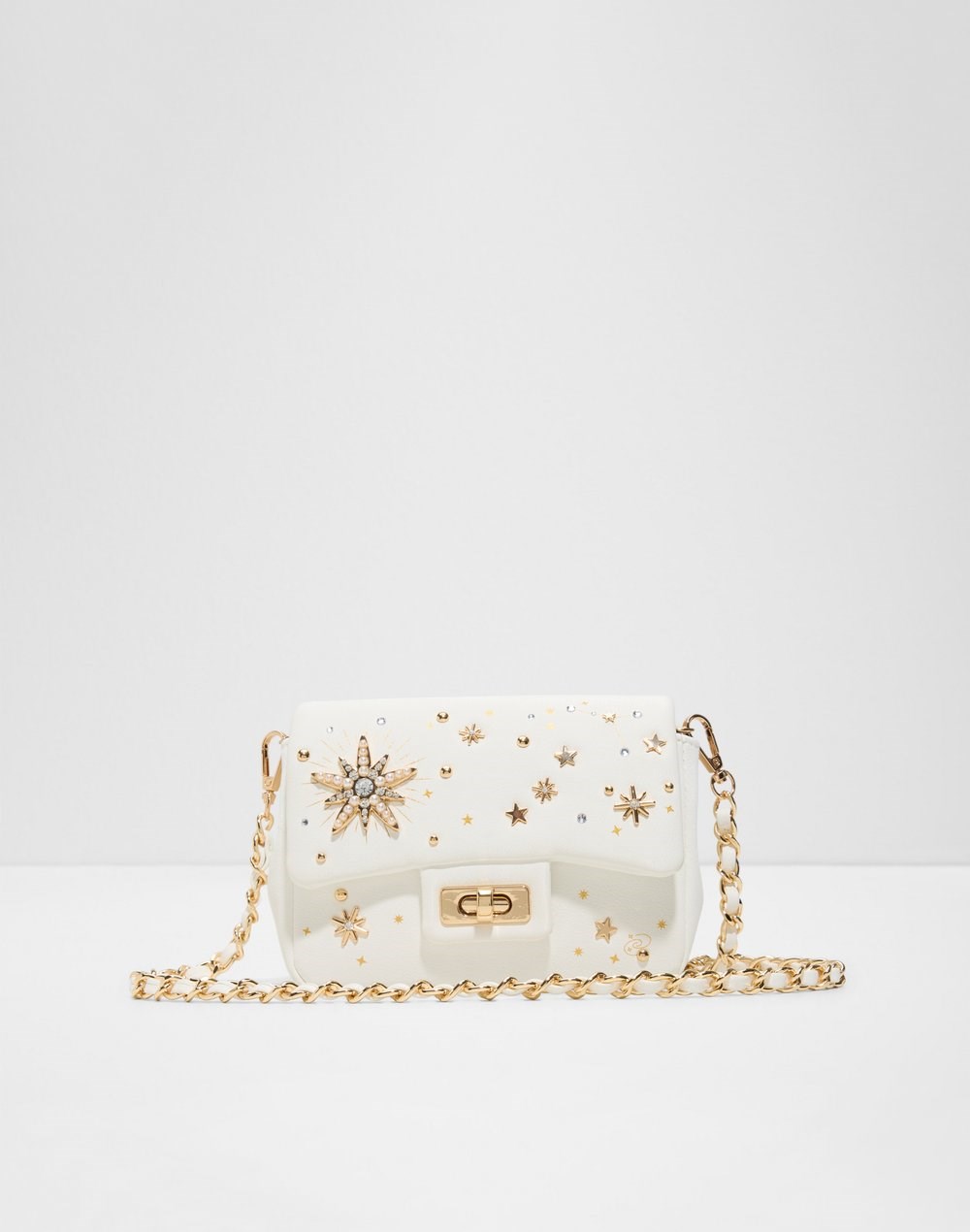 Aldo torbica za nošenje na ramenu CELESTIALBAG SYN MIX MAT - bijela