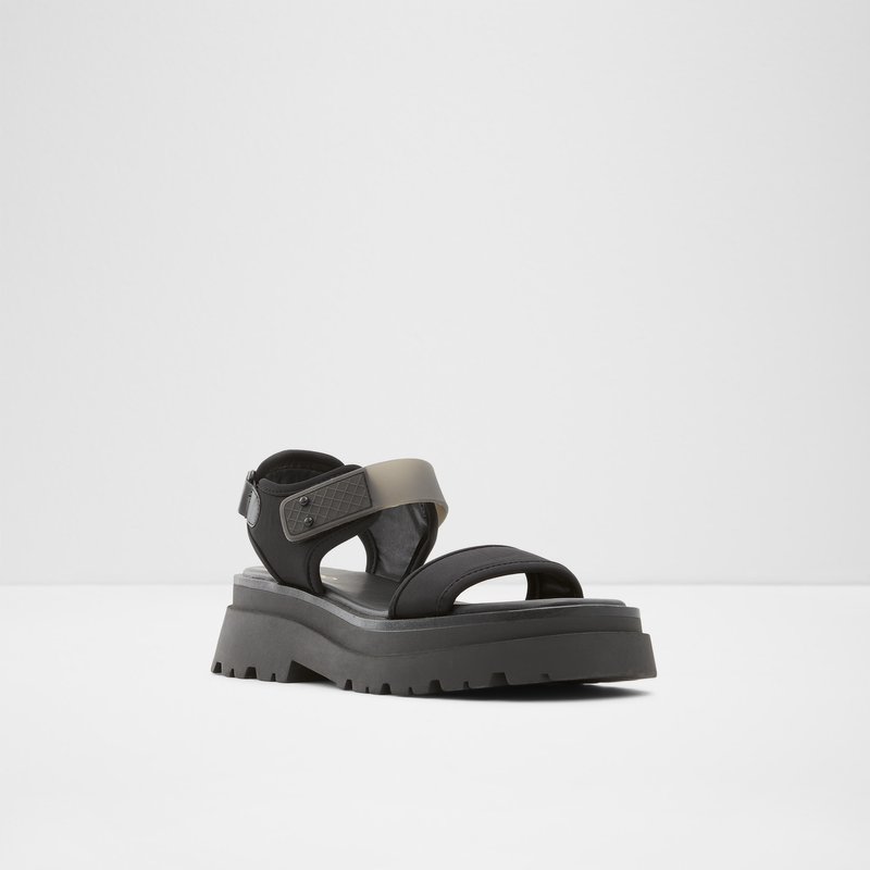 Aldo ravne sandale CENDRIX TEX MIX MAT - crna 3