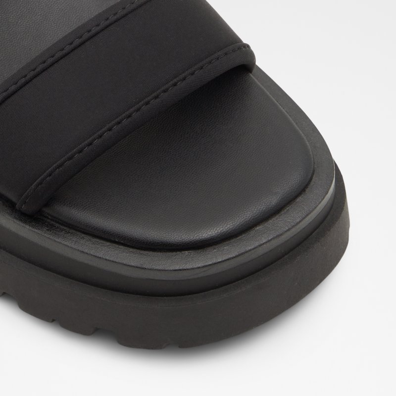 Aldo ravne sandale CENDRIX TEX MIX MAT - crna 4