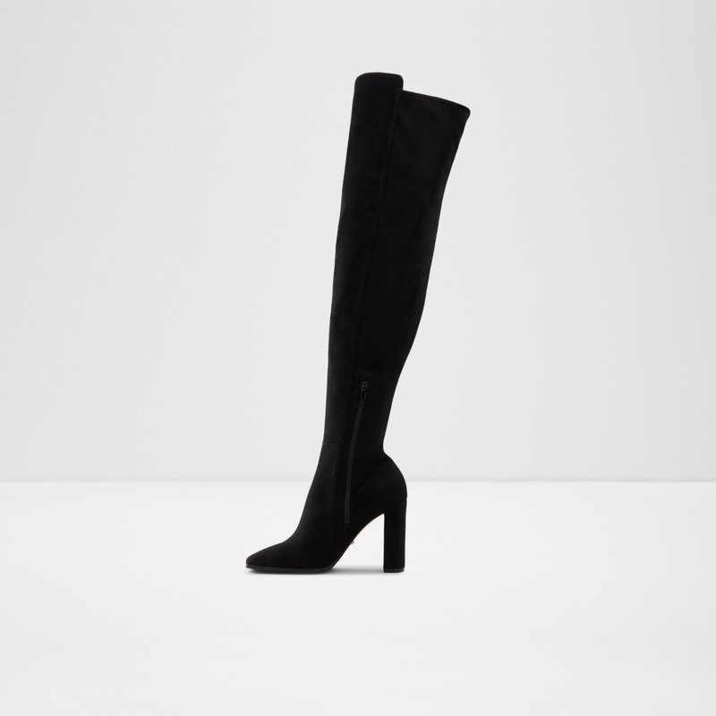 Aldo čizme preko koljena CHOAN TEX MICROFIBRE - crna 2