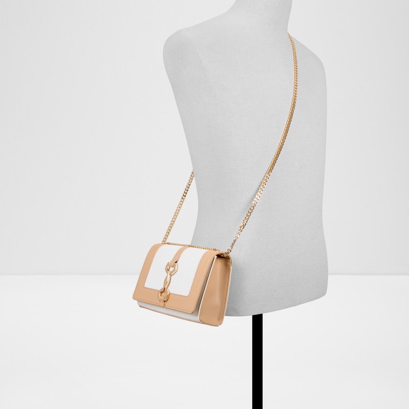 Aldo torbica za nošenje na ramenu CLAIRISSIA SYN MIX MAT - bijela 5