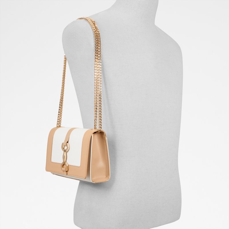 Aldo torbica za nošenje na ramenu CLAIRISSIA SYN MIX MAT - bijela 4