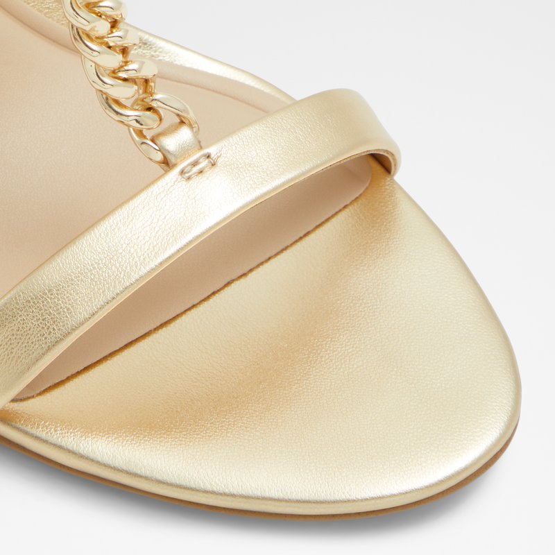 Aldo sandale na visoku petu CLELIA SYN METALLIC - zlatna 4