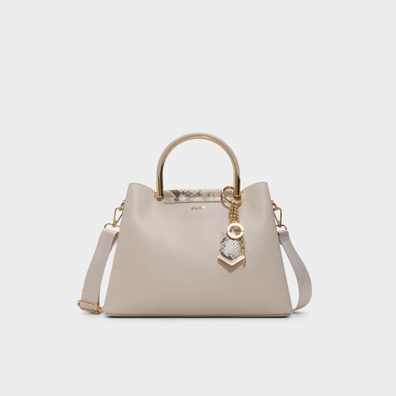 Aldo satchel torbica za nošenje na ramenu ili u ruci CLOENA SYN MIX MAT - bež 1