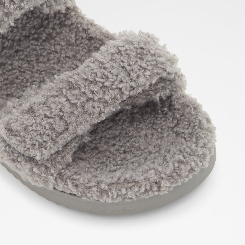 Aldo papuče CLOUD TEX FAUX FUR - siva 5