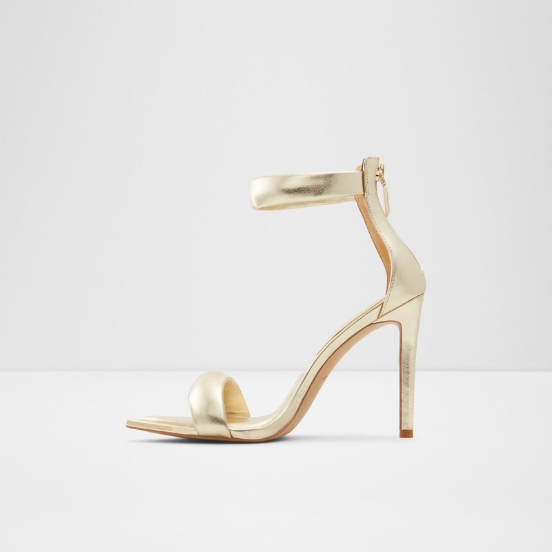 Aldo sandale na visoku petu CONTESA SYN METALLIC - zlatna 3