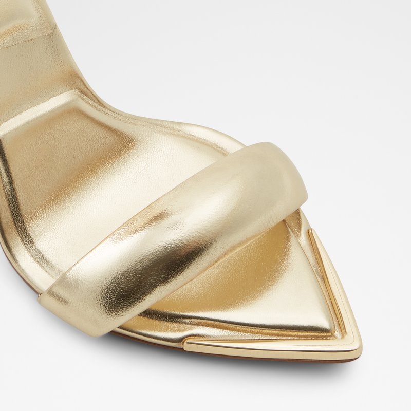 Aldo sandale na visoku petu CONTESA SYN METALLIC - zlatna 5