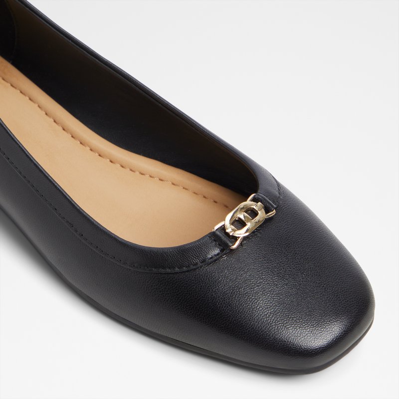 Aldo kožne balerinke CORINTHIE LEA SMOOTH - crna 4