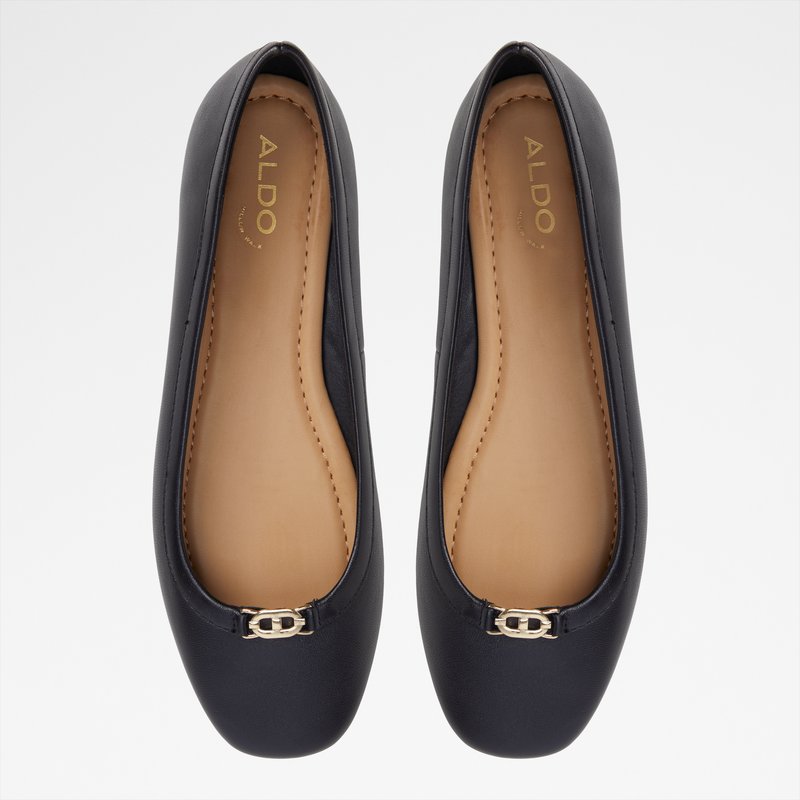 Aldo kožne balerinke CORINTHIE LEA SMOOTH - crna 5