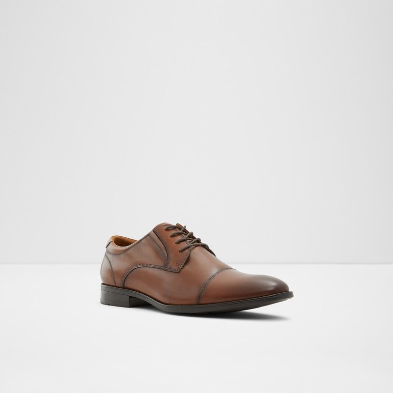 Aldo derby cipele CORTLEYFLEX-IN LEA SMOOTH - smeđa 3