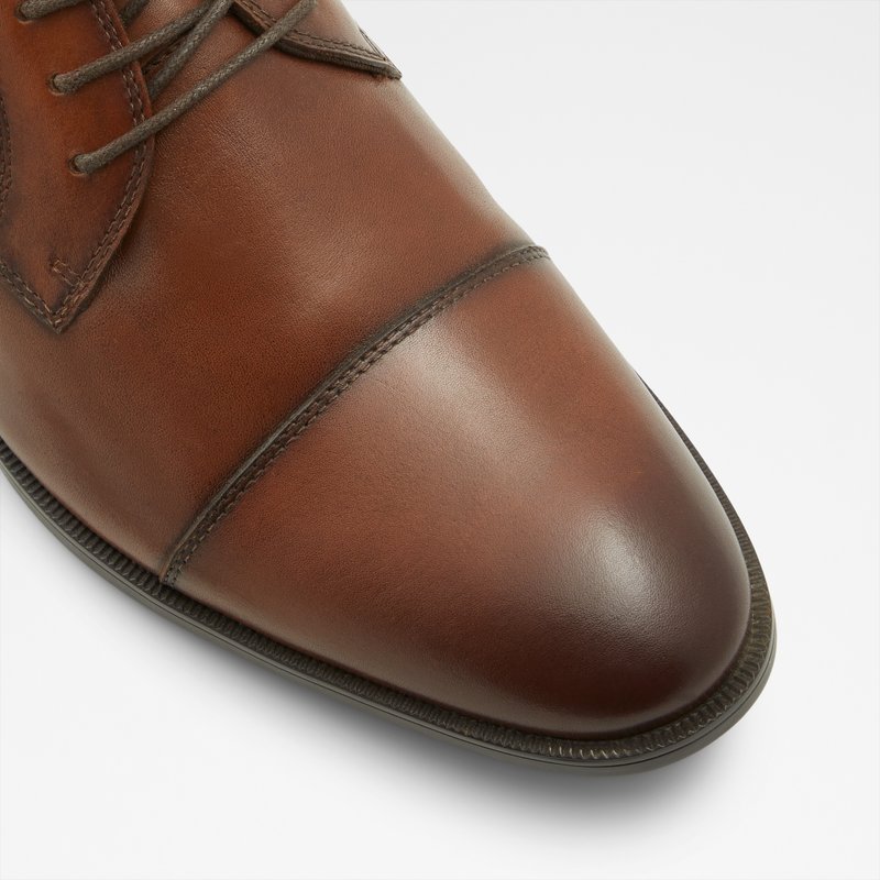 Aldo derby cipele CORTLEYFLEX-IN LEA SMOOTH - smeđa 4