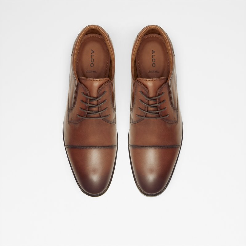 Aldo derby cipele CORTLEYFLEX-IN LEA SMOOTH - smeđa 5
