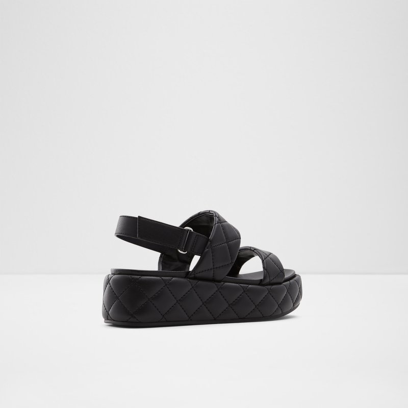 Aldo sandale na punu petu COSSETTE SYN SMOOTH - crna 2