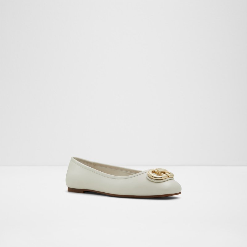 Aldo balerinke COURBE LEA SMOOTH - bijela 4