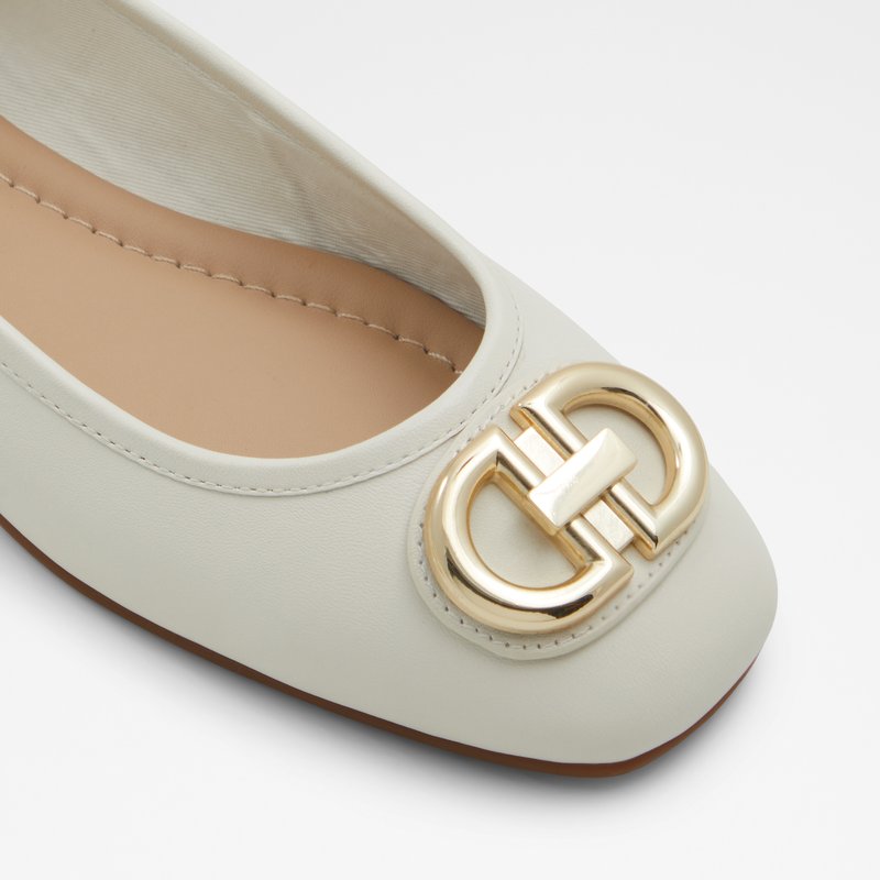 Aldo balerinke COURBE LEA SMOOTH - bijela 5