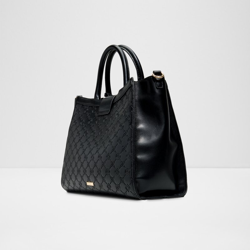 Aldo satchel torbica za nošenje na ramenu ili u ruci CRELALLY SYN MIX MAT - crna 2