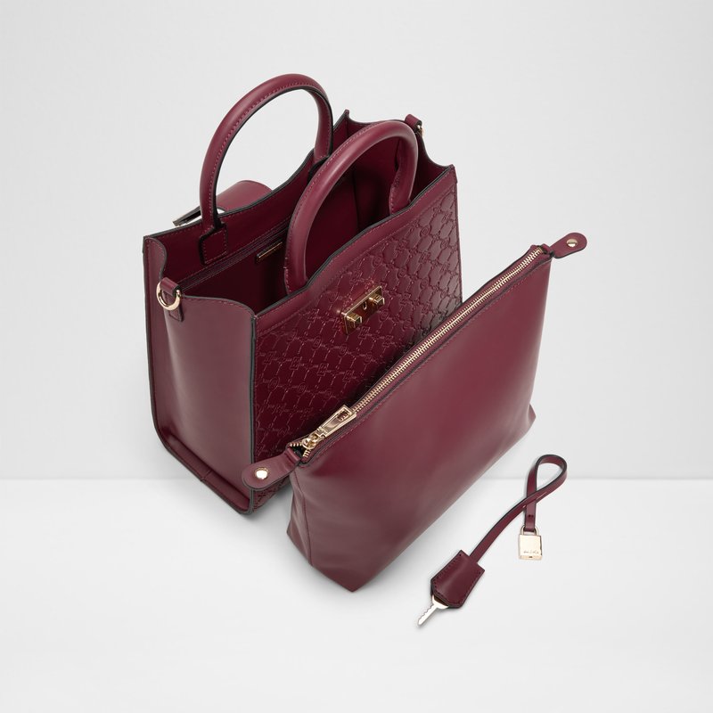 Aldo satchel torbica za nošenje na ramenu ili u ruci CRELALLY SYN MIX MAT - crvena 4
