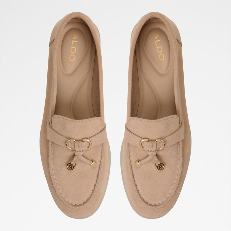 Aldo kožne mokasine CRERAS-IN LEA SUEDE - bež 5