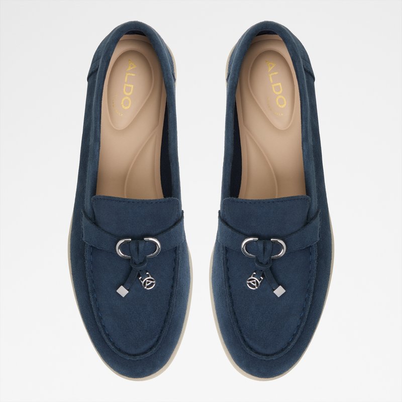 Aldo ženske kožne mokasinke CRERAS-IN LEA SUEDE - plava 6