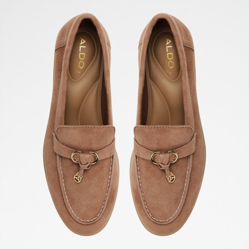 Aldo ženske kožne mokasine CRERAS-IN LEA SUEDE - smeđa 5