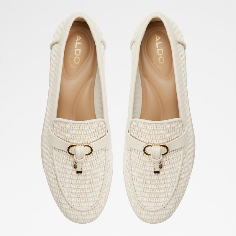 Aldo ženske mokasinke CRERAS TEX RAFFIA - bijela 5