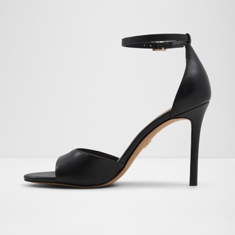Aldo sandale na visoku petu CRERIDE LEA SMOOTH - crna 6