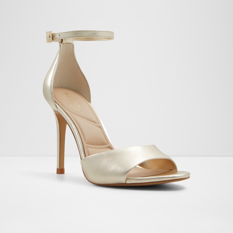 Aldo sandale na visoku petu CRERIDE LEA METALLIC - zlatna 3