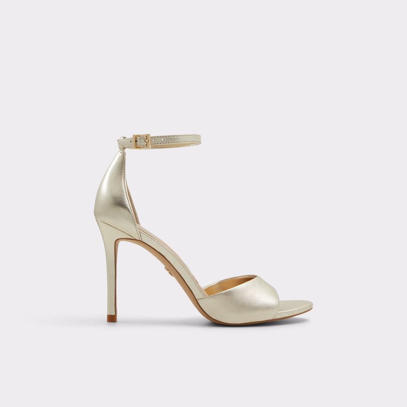 Aldo sandale na visoku petu CRERIDE LEA METALLIC - zlatna 1