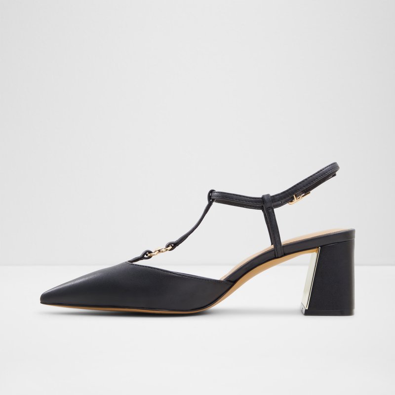 Aldo cipele na srednje visoku petu CRYLLA SYN SMOOTH - crna 3