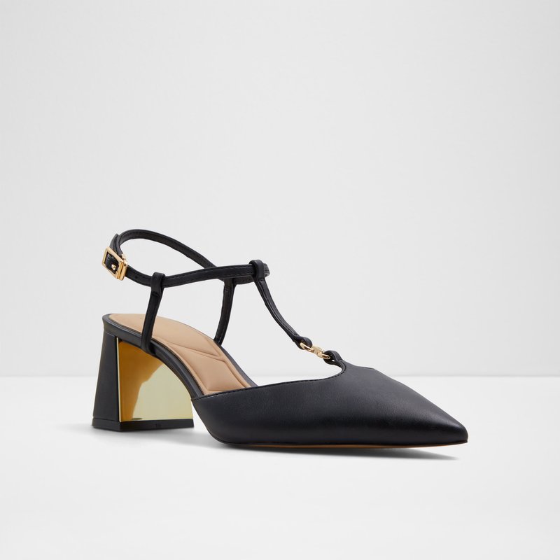 Aldo cipele na srednje visoku petu CRYLLA SYN SMOOTH - crna 4