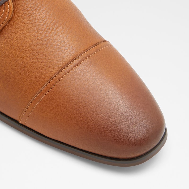 Aldo derby cipele CUCIROFLEX LEA EMBOSSED - smeđa 7