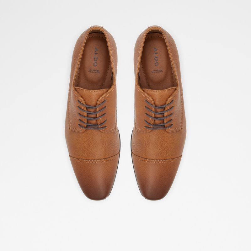 Aldo derby cipele CUCIROFLEX LEA EMBOSSED - smeđa 5