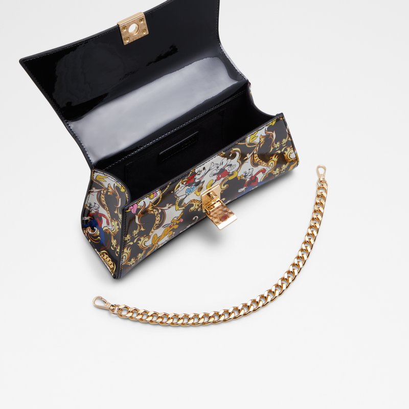 Aldo disney x aldo torbica za nošenje u ruci i preko ramena D100HANDBAG SYN PATENT - crna 3
