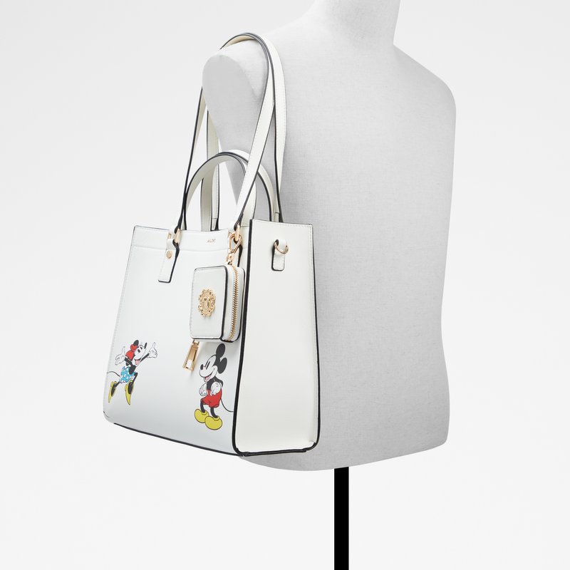 Aldo disney x aldo torba za nošenje na ramenu i u ruci D100TOTEBAG SYN SMOOTH - bijela
