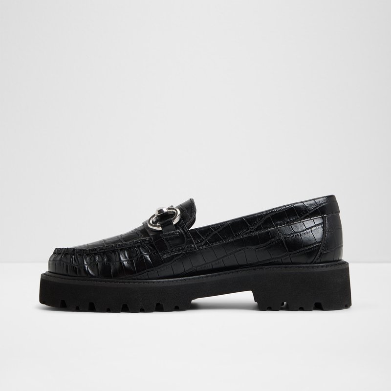 Aldo ženske mokasine DANROSE SYN EMB CROCO - crna 2